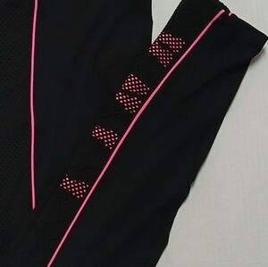 Victoria's Secret PINK Ultimate Leggings Size small black pink mesh